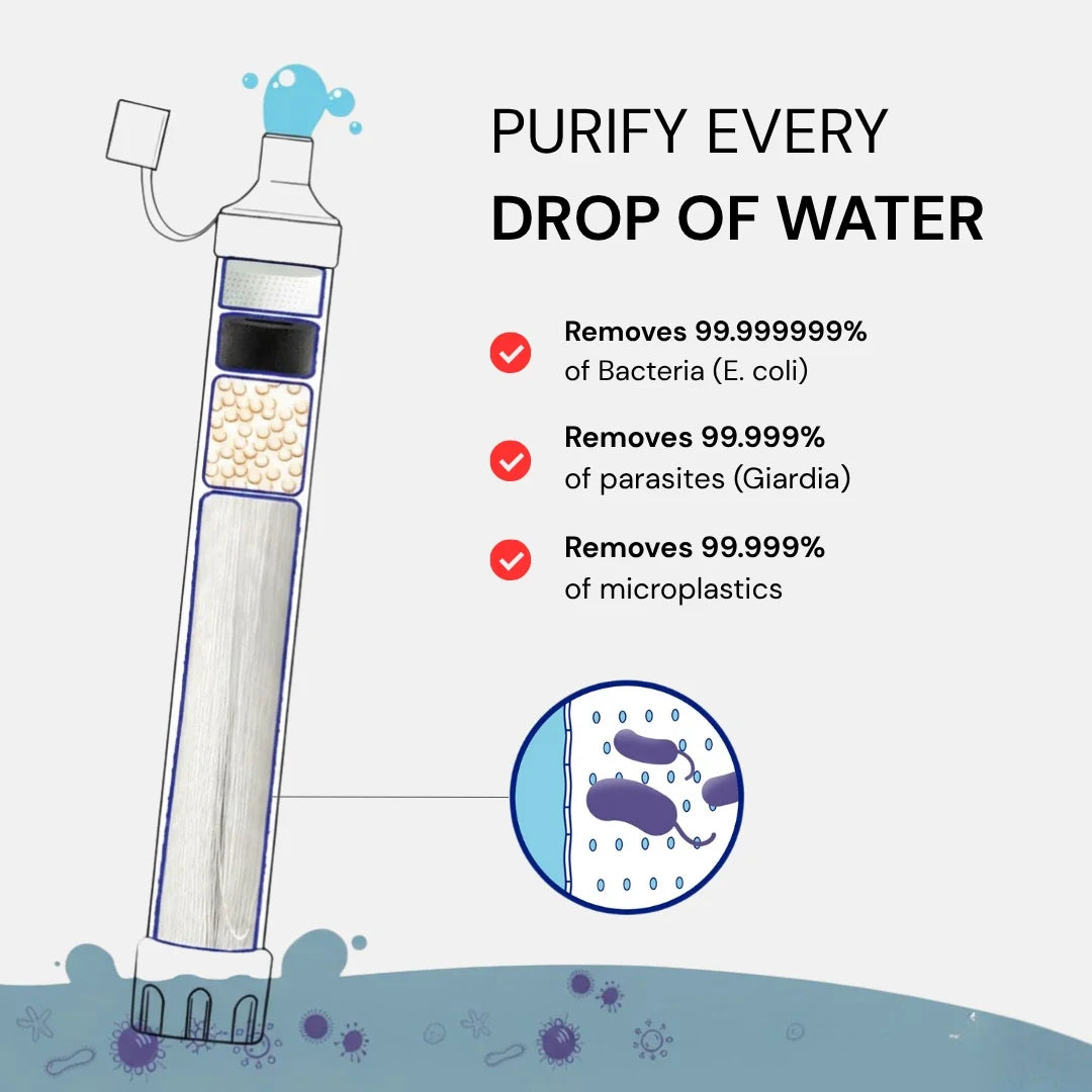 What the filter removes from the water